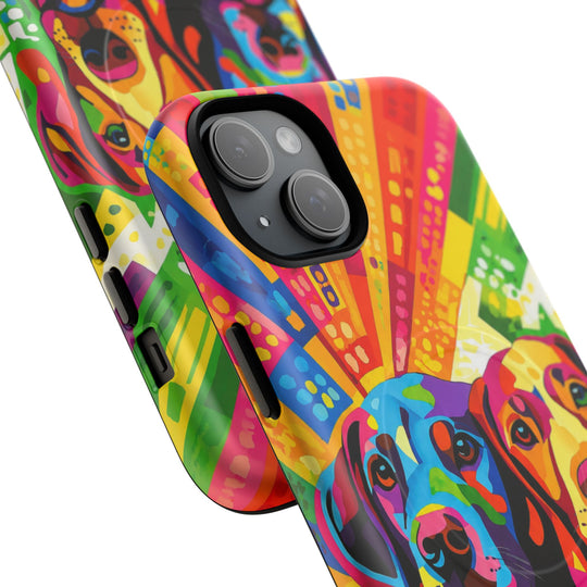 Labrador Pop Art Handyhülle – MagSafe®-kompatible Schutzhülle für iPhone