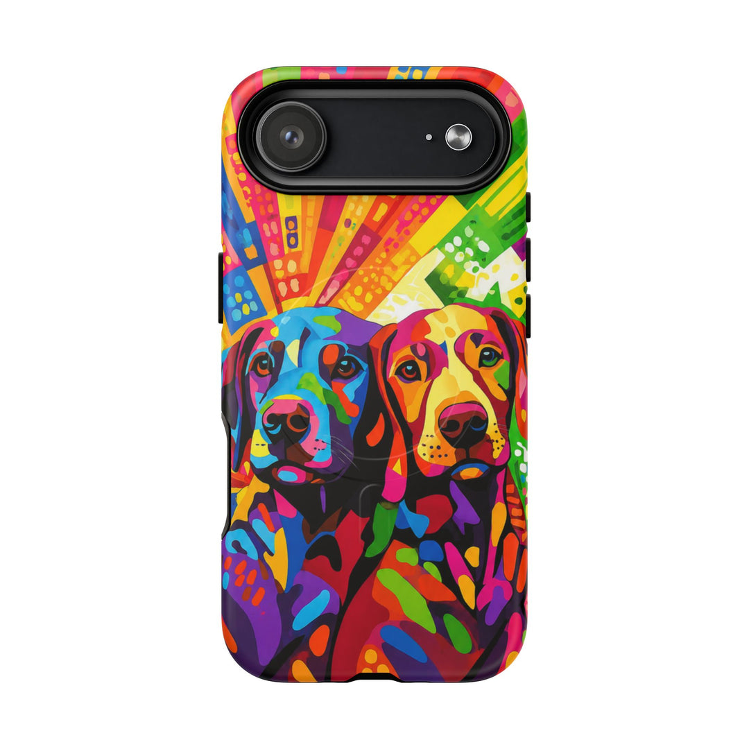 Labrador Pop Art Handyhülle – MagSafe®-kompatible Schutzhülle für iPhone