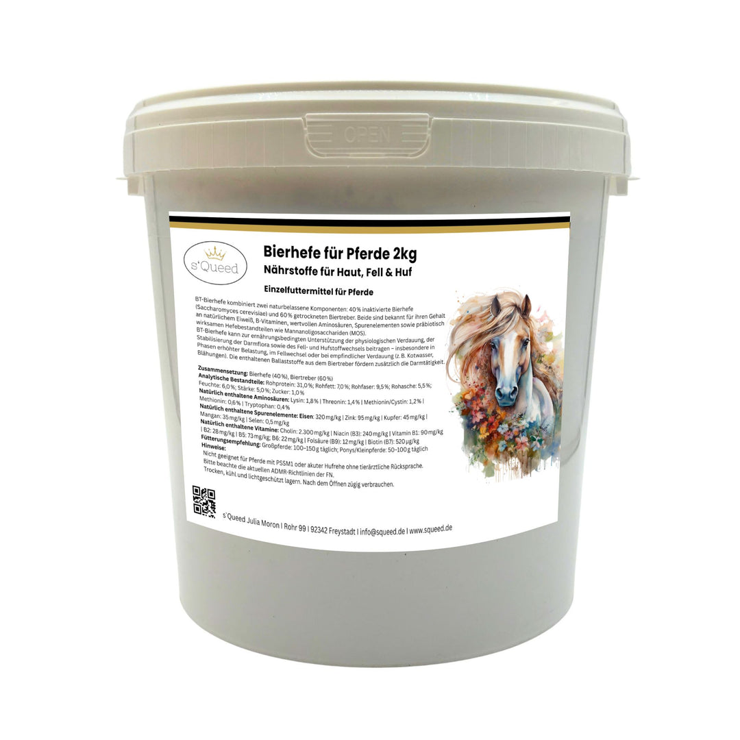 BT Bierhefe Pferd 2kg – bei Kotwasser, Fellwechsel & empfindlicher Verdauung