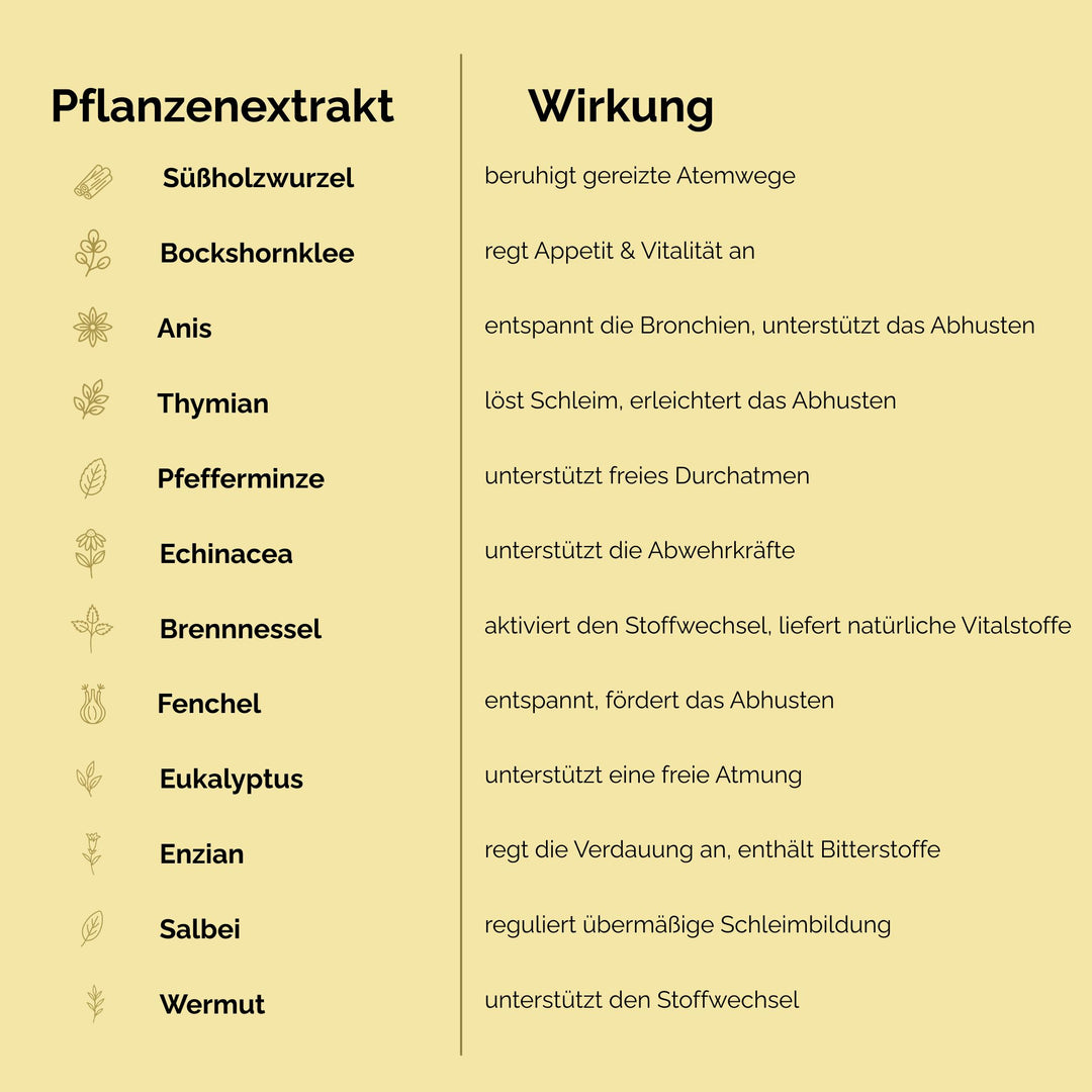 Hustensaft Hund, Schleimlöser Hund