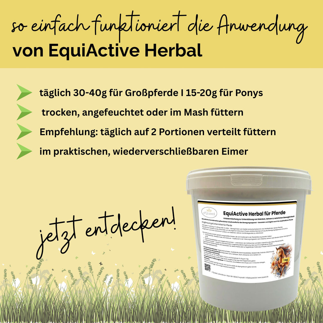 EquiActive Herbal – Kräutermischung zur Unterstützung von Beweglichkeit & Vitalität beim Pferd