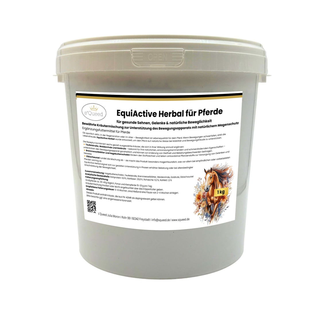 EquiActive Herbal – Zusatzfutter für Pferde mit Arthrose und Bewegungseinschränkungen