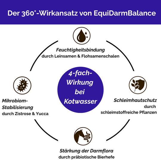 Zusatzfutter bei Kotwasser Pferd und Durchfall Pferd