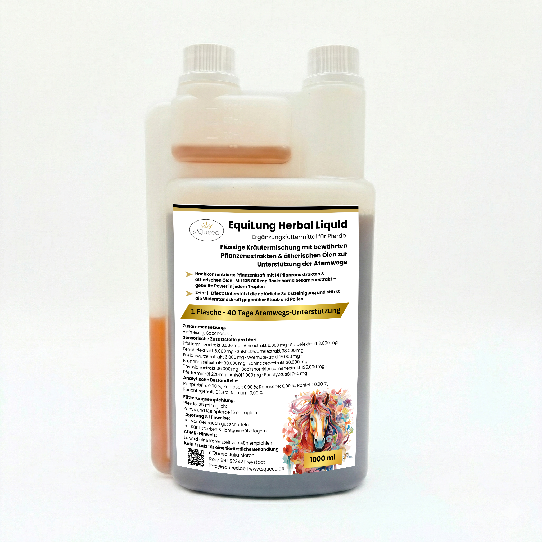flüssige Hustenkräuter für Pferde