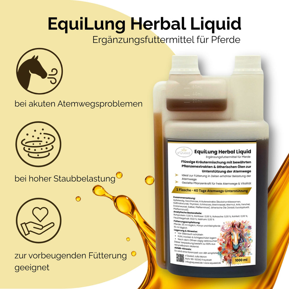 Hustenkräuter für Pferde, Hustensaft Pferd
