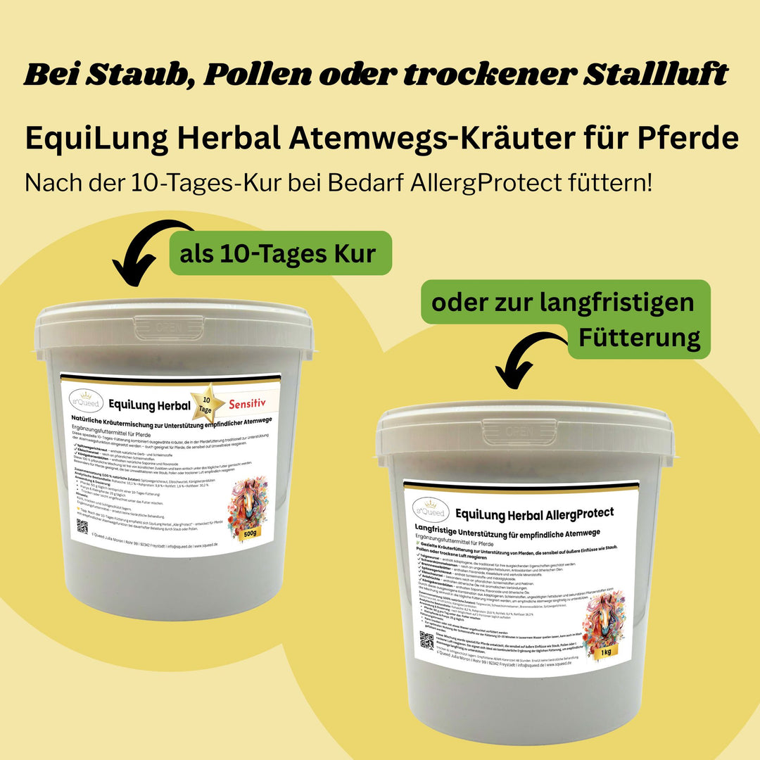 EquiLung Herbal AllergProtect – Hustenkräuter für Pferde zur Langzeitfütterung
