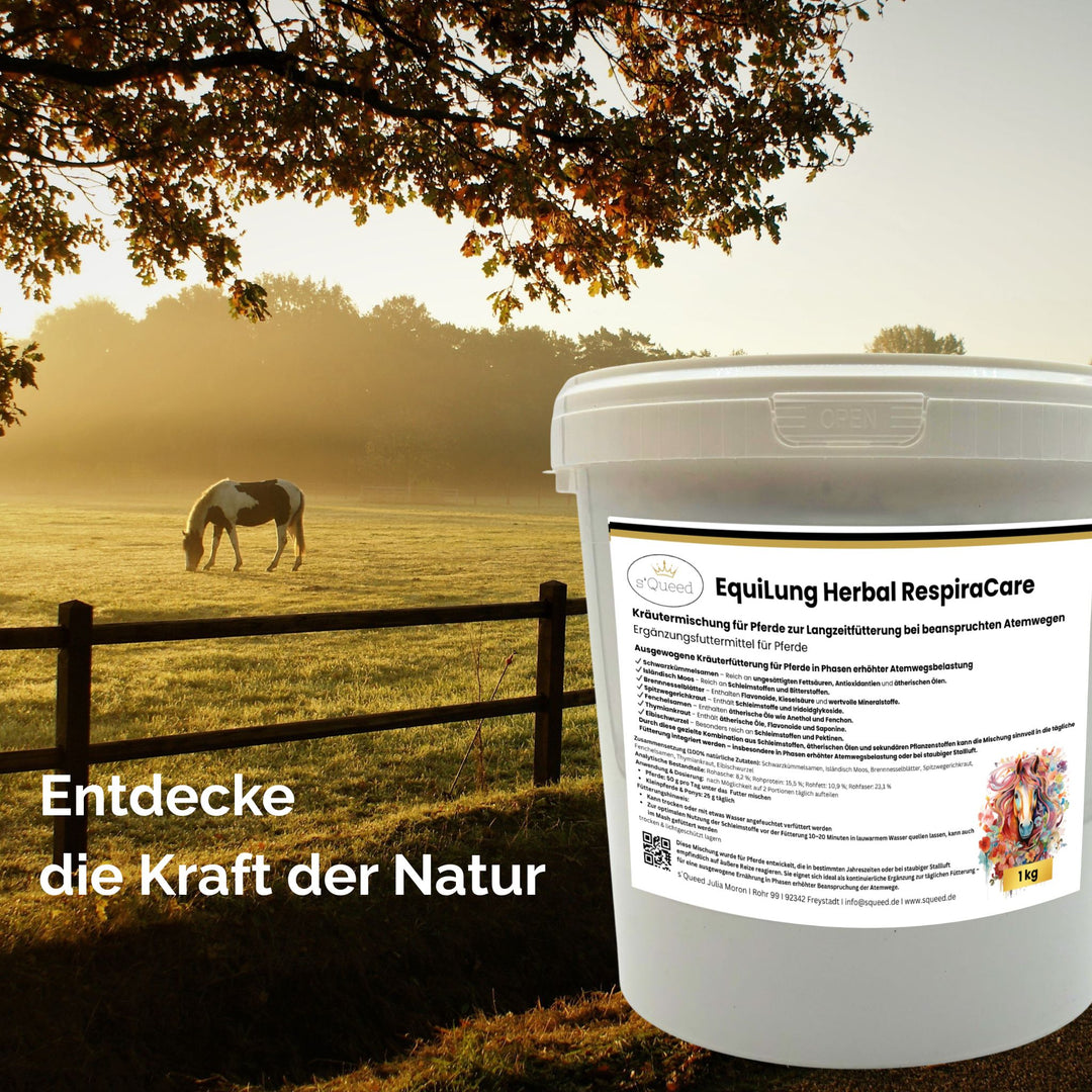 EquiLung Herbal RespiraCare – Kräutermischung für Pferde zur Langzeitfütterung bei beanspruchten Atemwegen