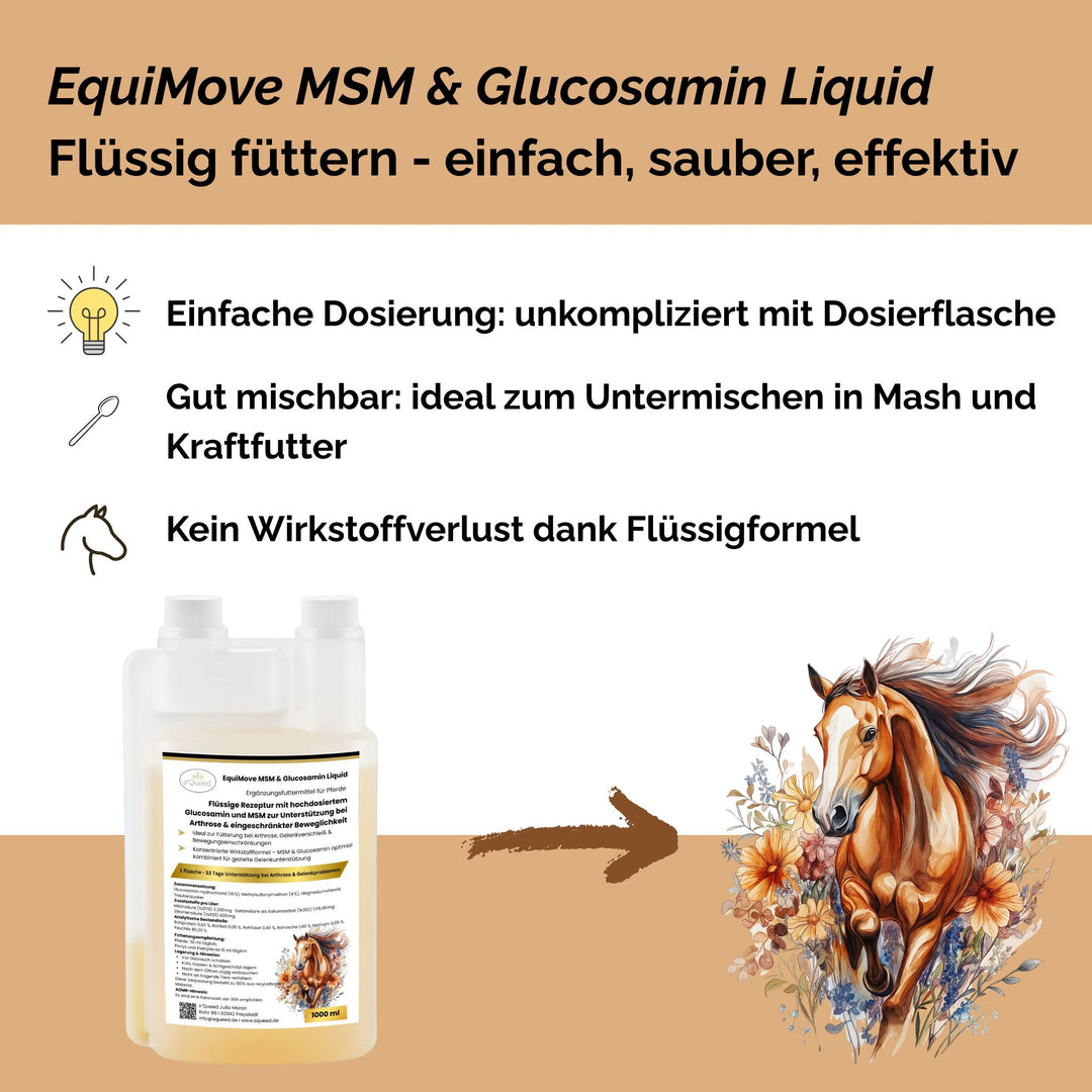 MSM & Glucosamin Pferd, Arthrose Pferd