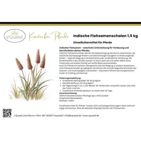 Flohsamenschalen Pferd