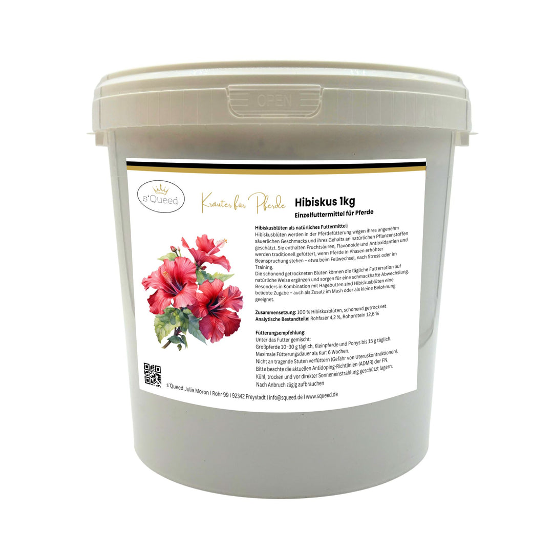 Hibiskus Pferd 1kg, getrocknet, ganze Blüte