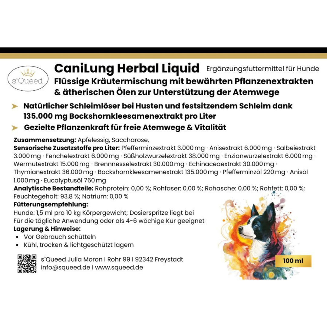 Hustensaft Hund, Schleimlöser Hund