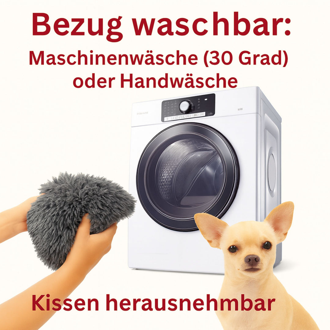Hundebett mit hohem Rand I Hundebett waschbar I Hundebett Auto I Hundebett für Kofferraum I Hundebett Auto Rücksitz I Hundebett wasserdicht & schmutzabweisend