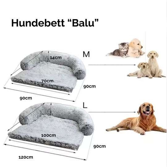 Hundebett "Balu" wasserdicht & waschbar – mit hohem Rand für Auto & Sofa