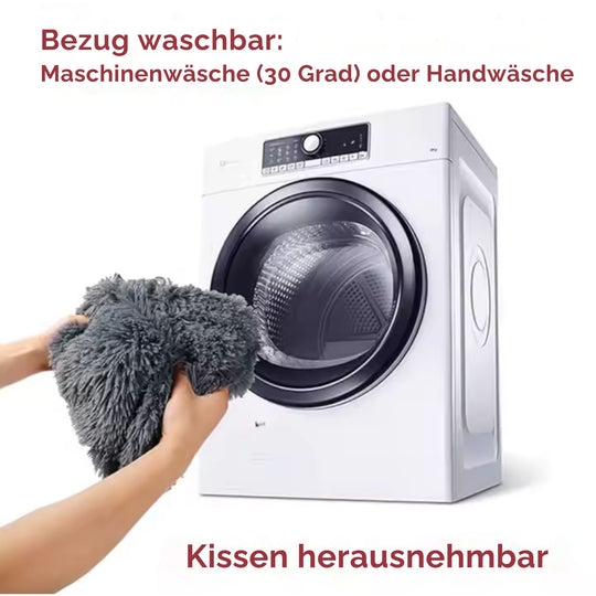 Hundebett "Balu" wasserdicht & waschbar – mit hohem Rand für Auto & Sofa