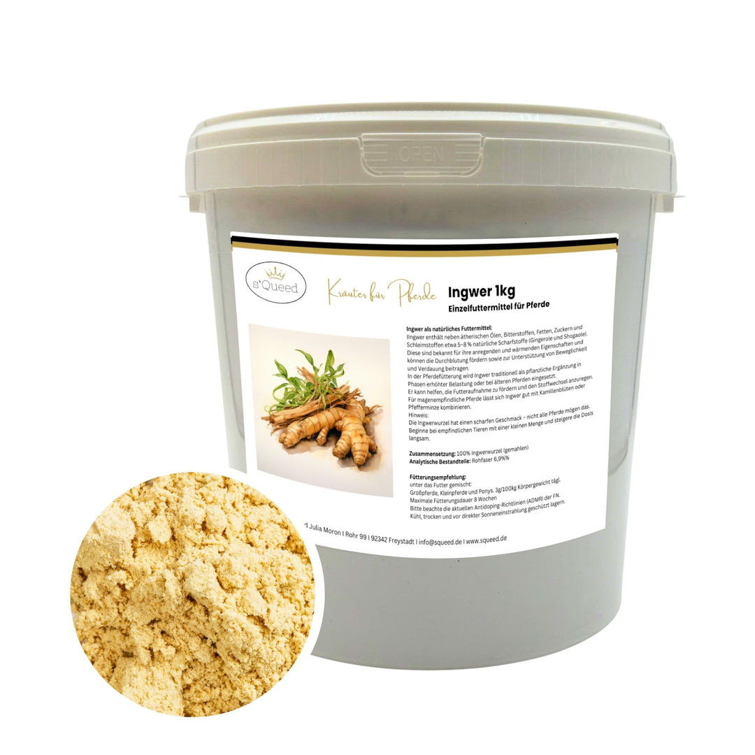 Teufelskralle 1kg + Weidenrinde 1kg + Ingwerpulver 1kg für Pferde