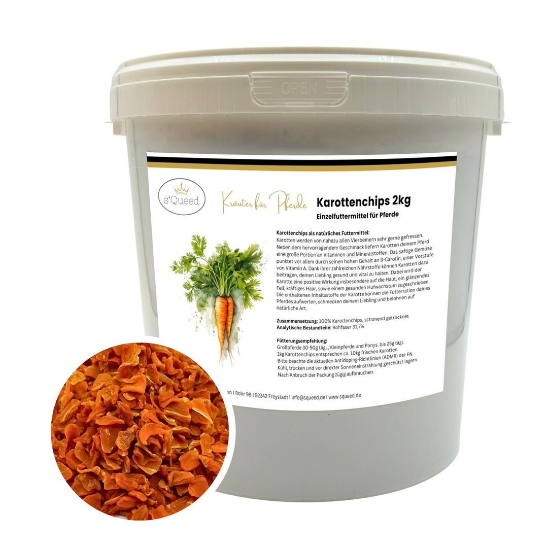 Karottenchips Pferd