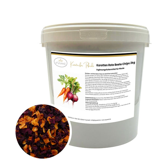 Karotten Rote Beete Chips Mischung für Pferde 2kg