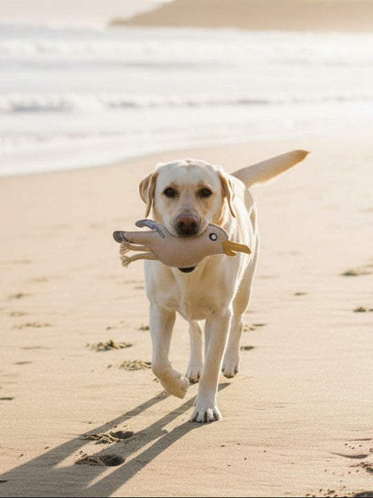 BUDDY. Hundespielzeug aus Leder "Möwe"