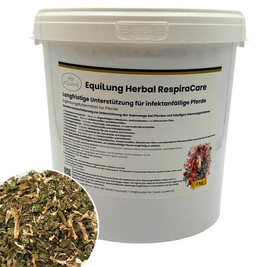 EquiLung Herbal RespiraCare Hustenkräuter für Pferde – zur langfristigen Unterstützung infektanfälliger Pferde