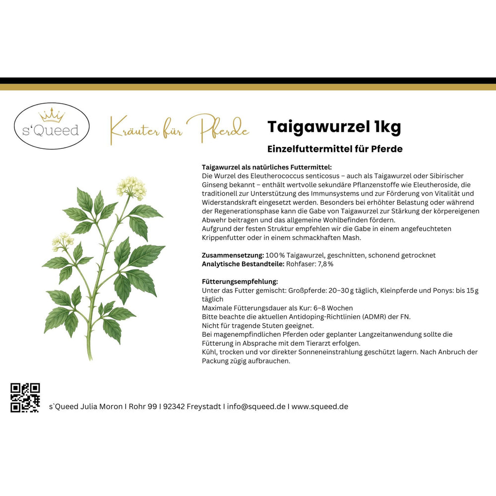 Taigawurzel für Pferde