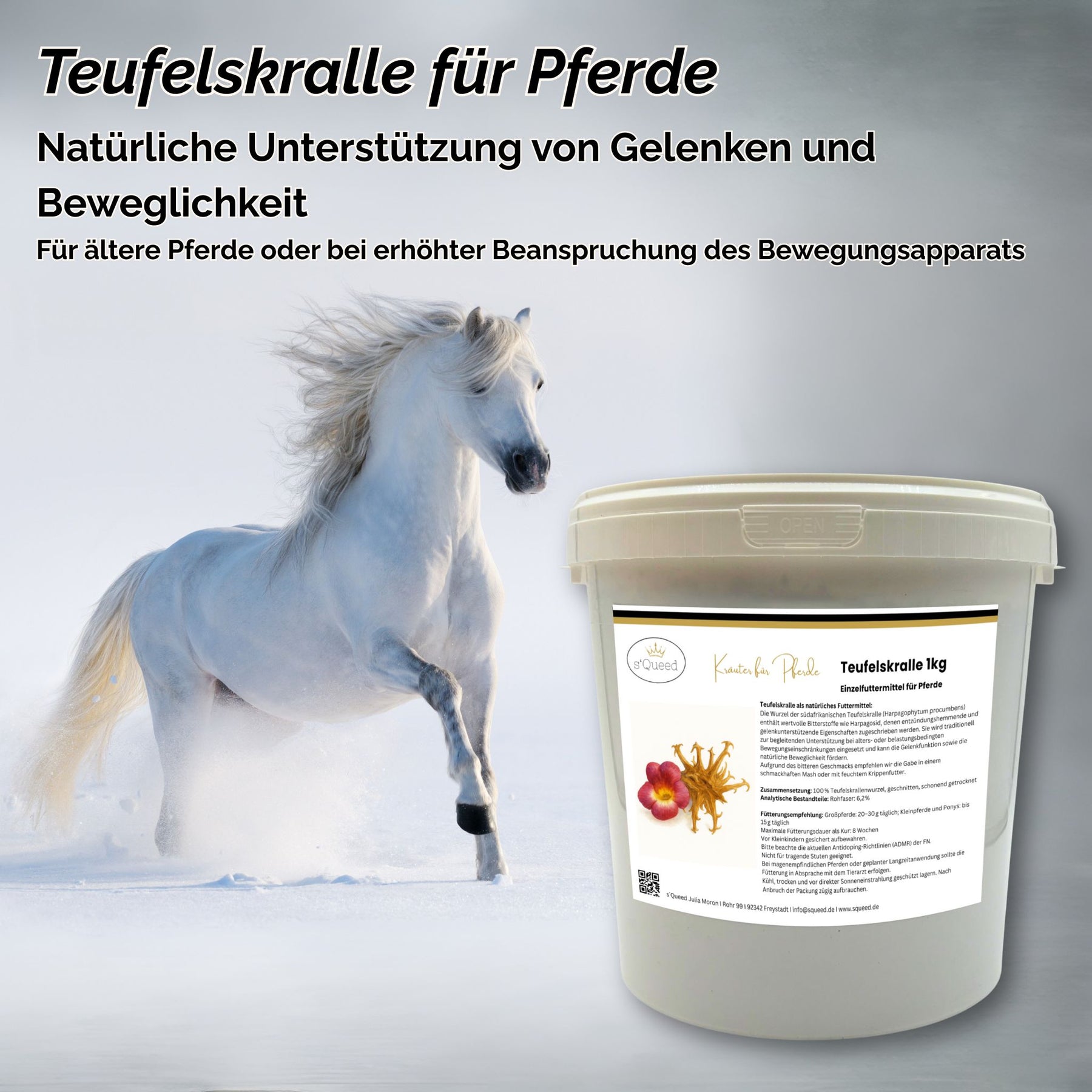 stuten aufbewahren Teufelskralle Pferd geschnitten 1kg – s`Queed