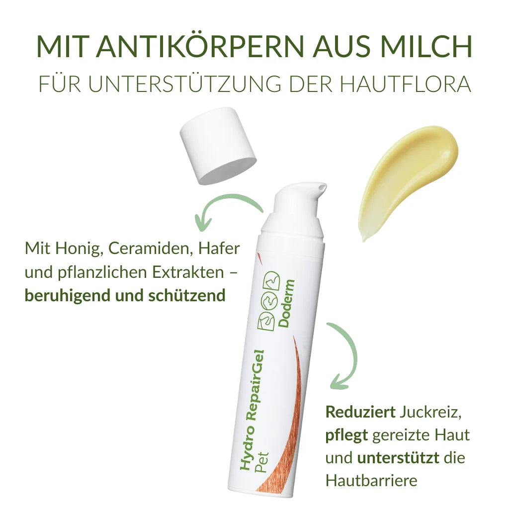 Doderm RepairGel für Hund & Katze - Hilft bei juckender Haut