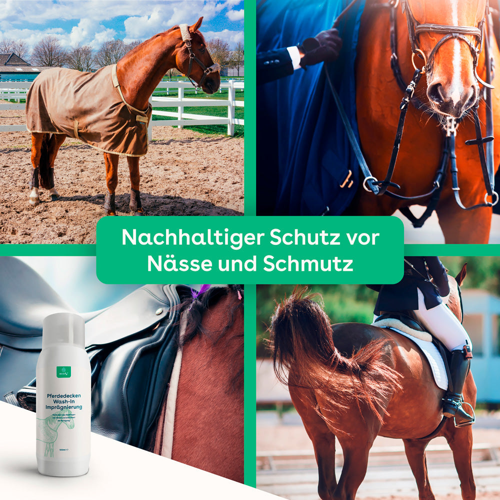 Wash-In Imprägnierung für Pferdedecken